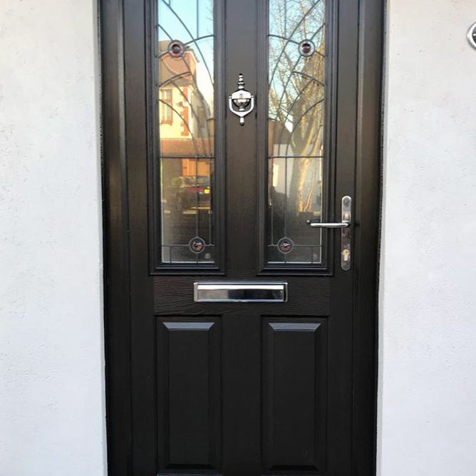 black composite door