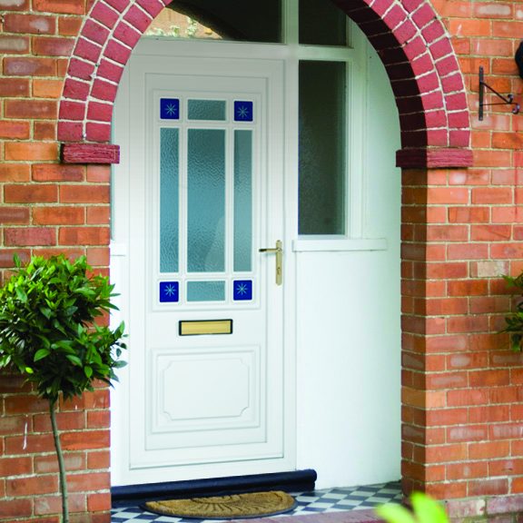 white external door