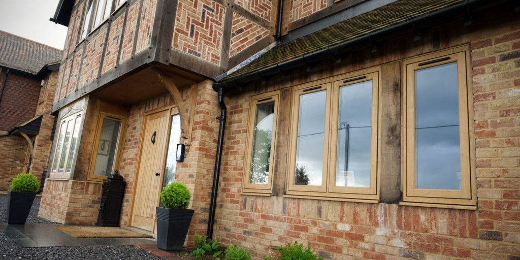 front of a cottage or house that has Double Glazing windows and doors