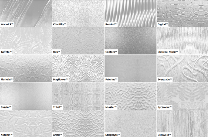 Pilkington Decorative Glass options